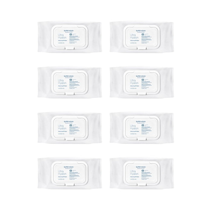 Wholesale MISSHA - Super Aqua Ultra Hyalron Cleansing Oil Wipes Jumbo Size - 1pack 70pcs 8ea Set | Carsha