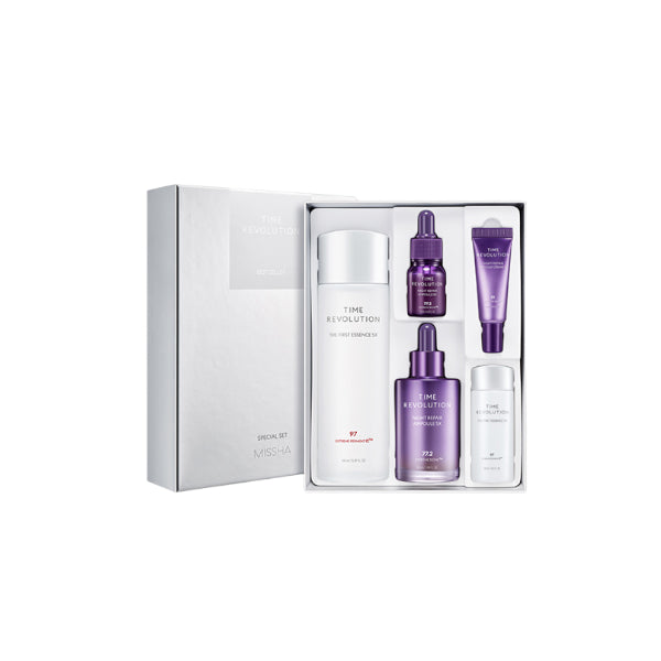 Wholesale MISSHA - Time Revolution 5X Bestseller Special Set Essence 150ml, Ampoule 50ml; Gift Essence 30ml, Ampoule 10ml, Cream... | Carsha