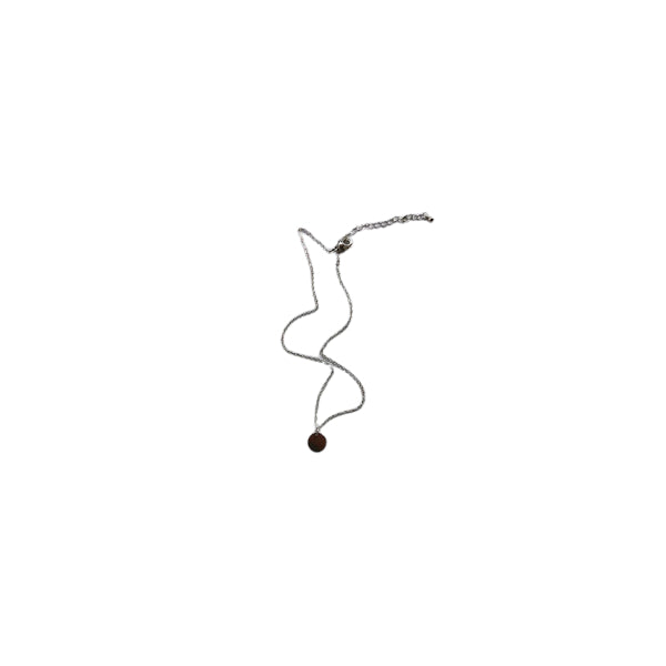 Wholesale MsBlossom - Disc Necklace - 1pc - Silver | Carsha