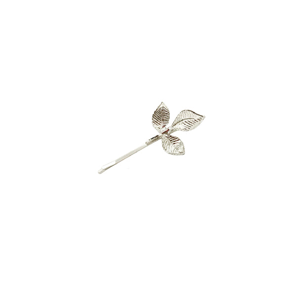 Wholesale MsBlossom - Leaf Hair Pin - 1pc - Silver | Carsha