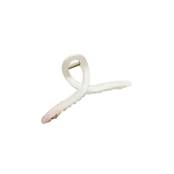 Wholesale MsBlossom - Plain Cross Hair Claw - 1pc - White | Carsha