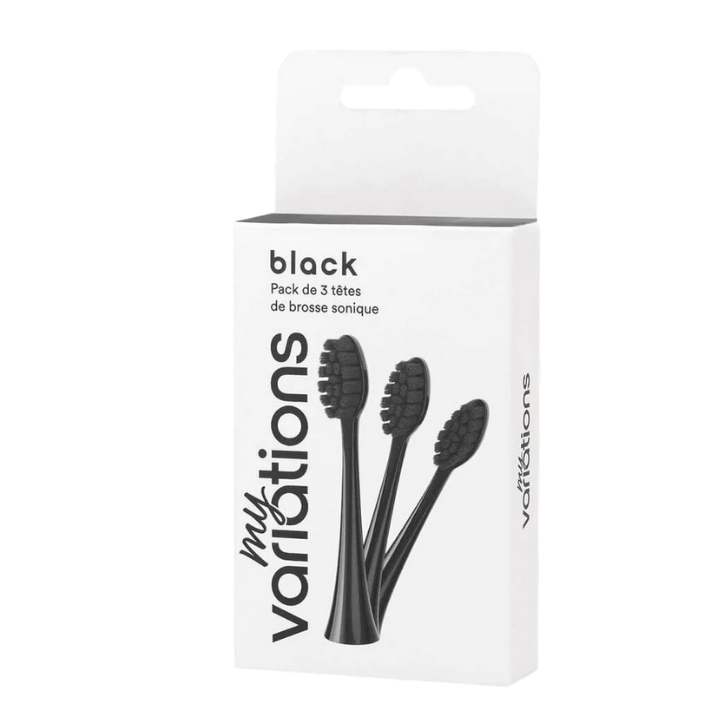MyVariations Confezione da 3 testine soniche nere