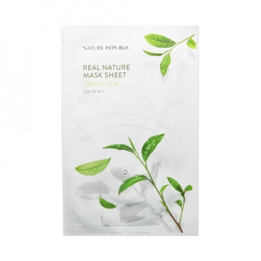 Wholesale NATURE REPUBLIC - Real Nature Sheet Mask - Green Tea - 1pc | Carsha