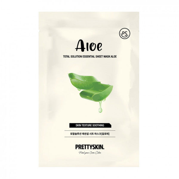Wholesale PRETTYSKIN - Total Solution Essential Sheet Mask - 1pc - Aloe | Carsha