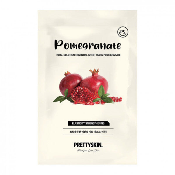 Wholesale PRETTYSKIN - Total Solution Essential Sheet Mask - 1pc - Pomegranate | Carsha