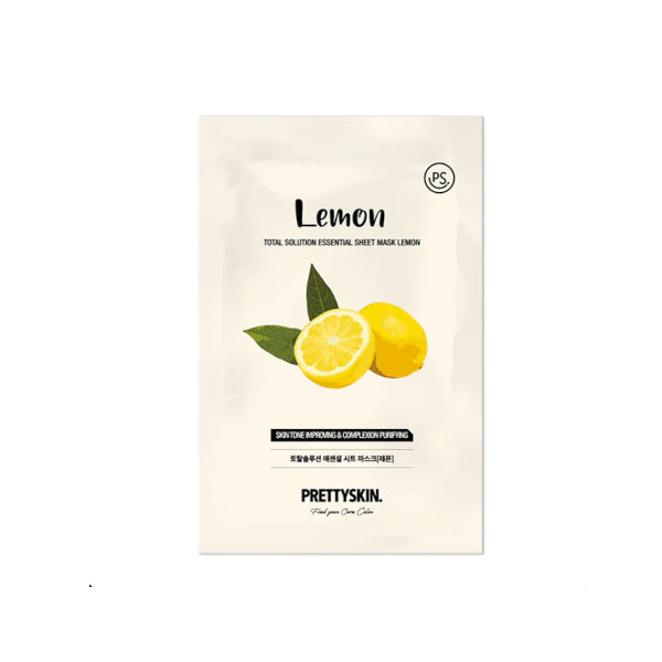 Wholesale PRETTYSKIN - Total Solution Essential Sheet Mask - Lemon - 1pc | Carsha