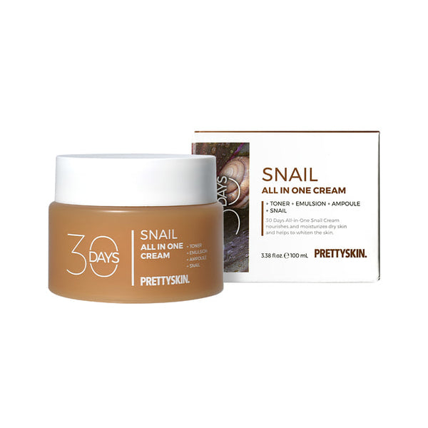 Wholesale PRETTYSKIN - 30 Days All In One Snail Cream - 100ml | Carsha