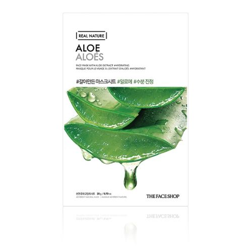 Wholesale THE FACE SHOP - Real Nature Face Mask - Aloe - 1pc | Carsha