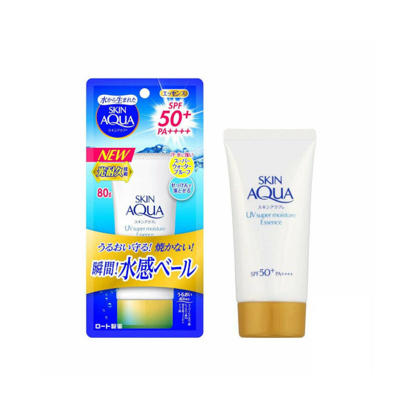 Wholesale Rohto Mentholatum - Skin Aqua Super Moisture Essence Sunscreen SPF50+/PA++++ - 80g - White | Carsha