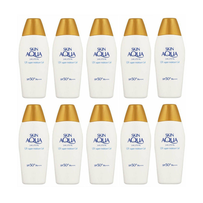 Wholesale Rohto Mentholatum Skin Aqua UV Super Moisture Gel Hydrating Sunscreen 10ea Set | Carsha