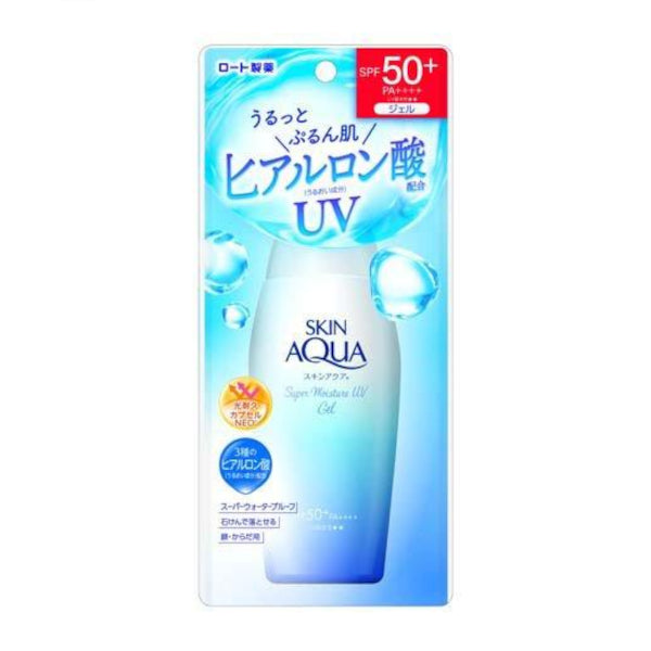 Wholesale Rohto Mentholatum - Skin Aqua UV Super Moisture Gel Hydrating Sunscreen SPF50+/PA++++ - 110g - White | Carsha