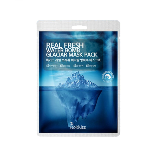Wholesale Rokkiss - Real Fresh Water Bomb Glaciar Mask Pack - 1pc | Carsha