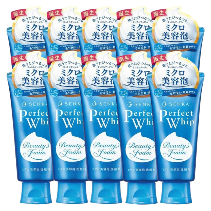 Shiseido - Senka Perfect Whip Cleansing Foam (2023 Version) - 120g (10ea) Set