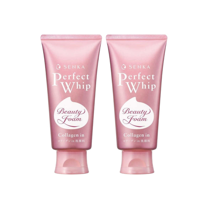 Shiseido - Senka Perfect Whip Collagen in Washing Foam Cleanser (2023 Version) - 120g (2ea) Set