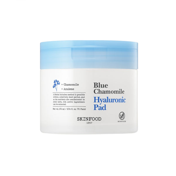 Wholesale SKINFOOD - Blue Chamomile Hyaluronic Pad - 170ml/70ea | Carsha
