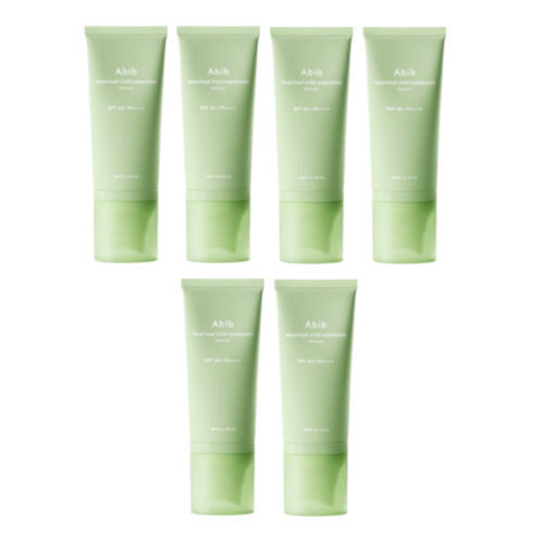 Wholesale Abib - Heartleaf Mild Sunscreen Relief Tube SPF 50+ PA++++ - 50ml 6ea Set | Carsha
