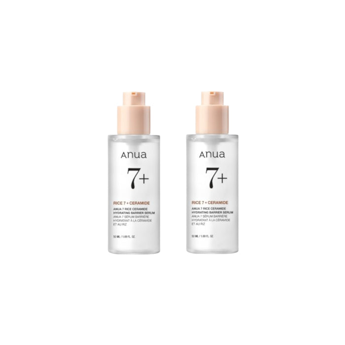 Wholesale ANUA - 7 Rice Ceramide Hydrating Barrier Serum - 50ml 2ea Set | Carsha