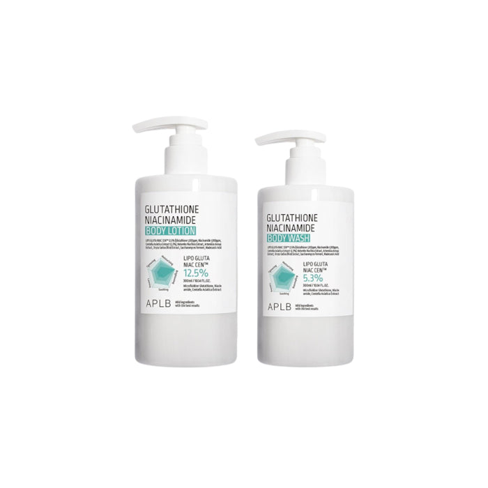 Wholesale APLB - Glutathione Niacinamide Body Wash - 300ml 1ea + Glutathione Niacinamide Body Lotion - 300ml 1ea Set | Carsha