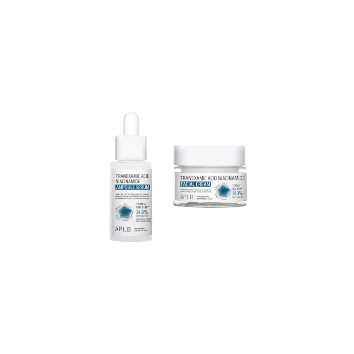 Wholesale APLB - Tranexamic Acid Niacinamide Ampoule Serum - 40ml + Facial Cream - 55ml Set | Carsha