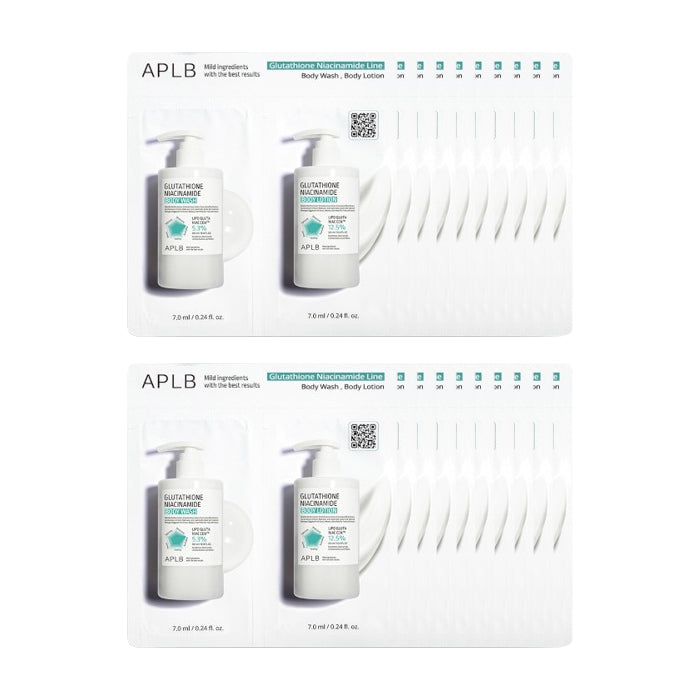Wholesale APLB - Glutathione Niacinamide Body Lotion & Wash Sachet Pack - 20pcs Set | Carsha