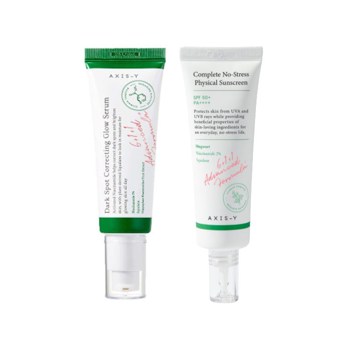 Wholesale DEAL AXIS-Y Complete No Stress Physical Sunscreen X Dark Spot Correcting Glow Serum | Carsha