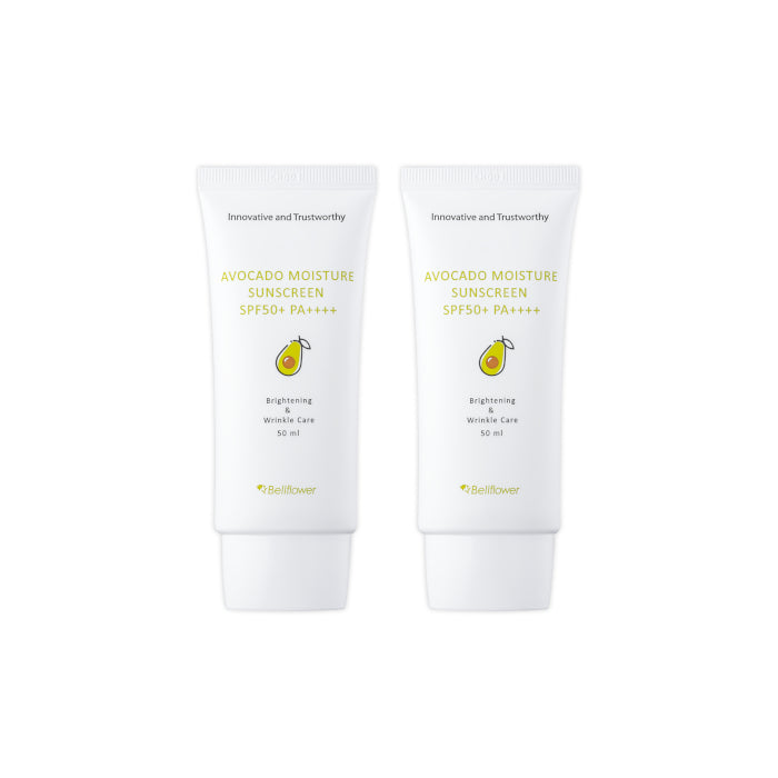 Wholesale Bellflower - Avocado Moisture Sunscreen SPF50+ PA++++ - 50ml 2ea Set | Carsha