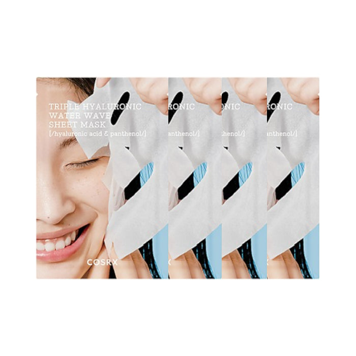Wholesale COSRX - Hydrium Triple Hyaluronic Water Wave Sheet Mask - 4pcs | Carsha