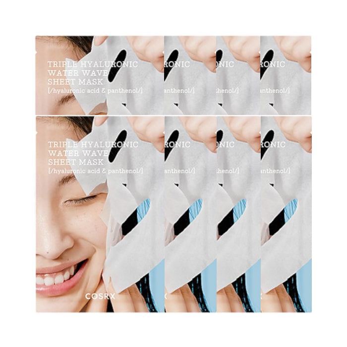 Wholesale COSRX - Hydrium Triple Hyaluronic Water Wave Sheet Mask - 8pcs | Carsha