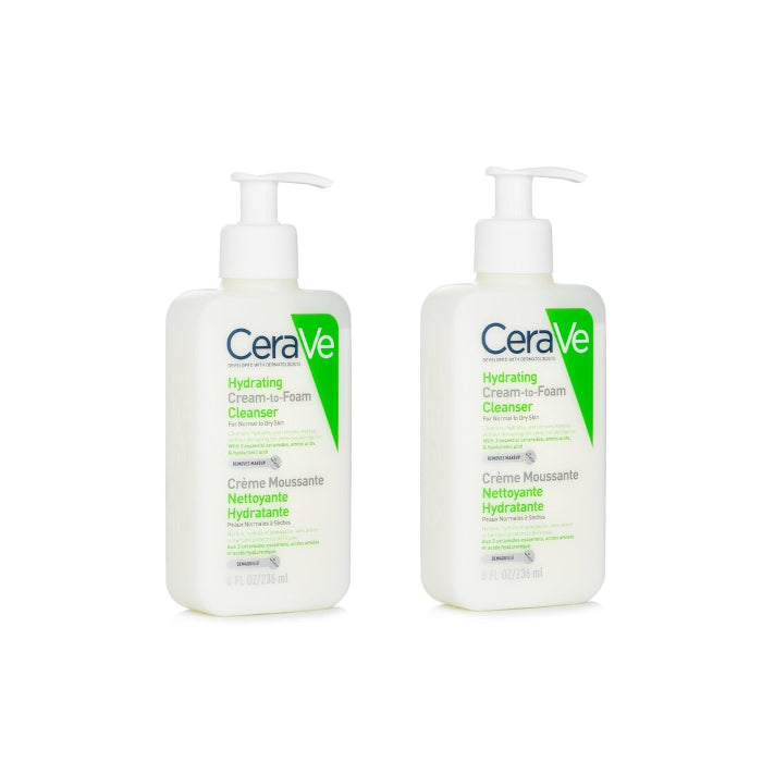 Wholesale CeraVe - Hydrating Cream To Foam Cleanser - 236ml 2ea Set | Carsha