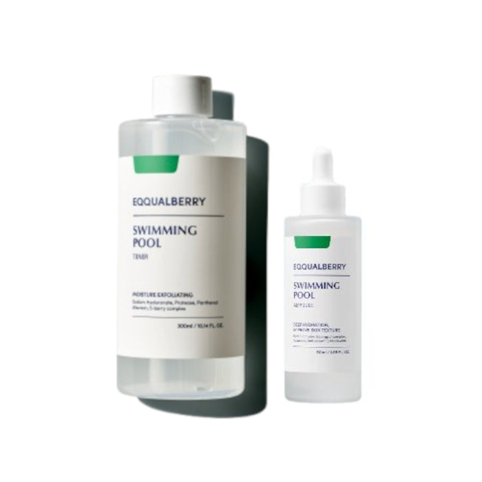 Wholesale EQQUALBERRY - Swimming Pool Daily Facial Toner - 300ml 1ea X Swimming Pool Ampoule - 50ml 1ea Set | Carsha