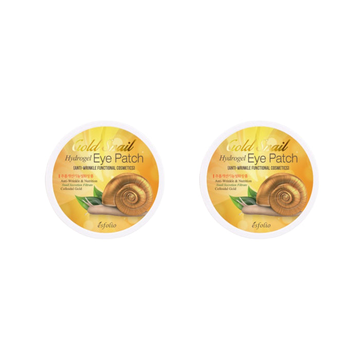Wholesale esfolio - Gold Snail Hydrogel Eye Patch - 60pcs 2ea Set | Carsha