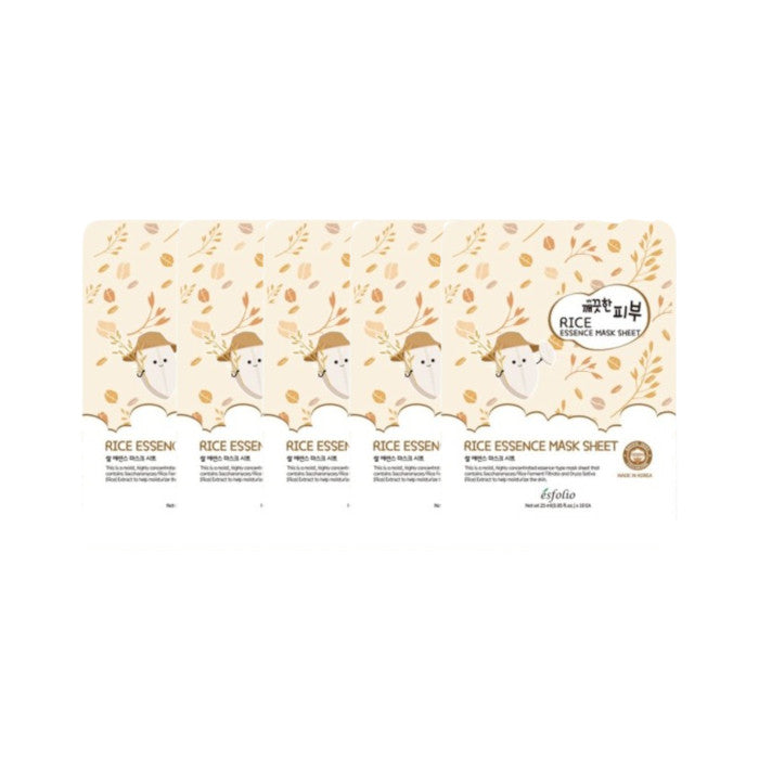 Wholesale esfolio - Rice Essence Mask Sheet - 25ml 5ea Set | Carsha