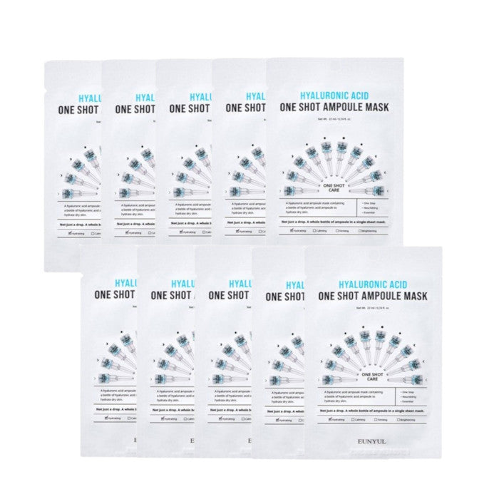 Wholesale EUNYUL - One Shot Ampoule Mask - Hyaluronic Acid - 10pcs set | Carsha