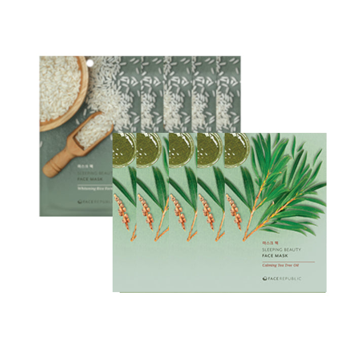 Wholesale face republic - Sleeping Beauty Face Mask - 23ml - Whitening Rice Formula 5ea + Sleeping Beauty Face Mask - 23ml -... | Carsha