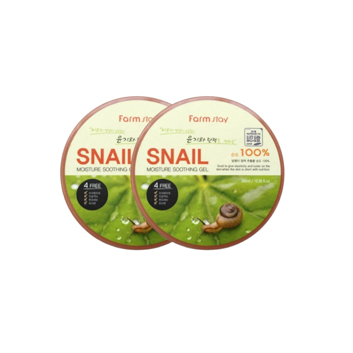 Wholesale Farm Stay - Snail Moisture Soothing Gel - 300ml 2ea Set | Carsha