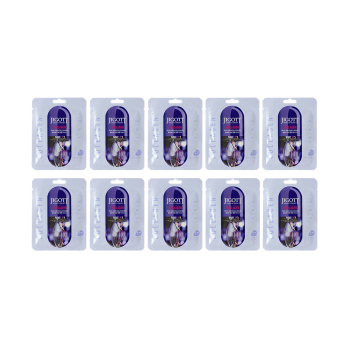 Wholesale Jigott - Real Ampoule Mask Collagen - 10pcs Set | Carsha