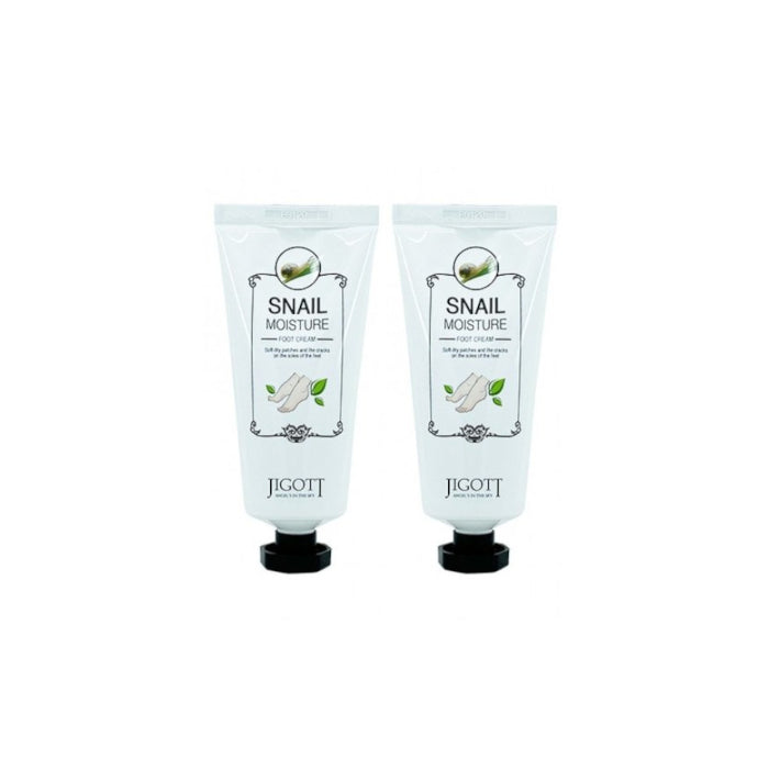 Wholesale Jigott - Snail Moisture Foot Cream - 100ml 2ea Set | Carsha