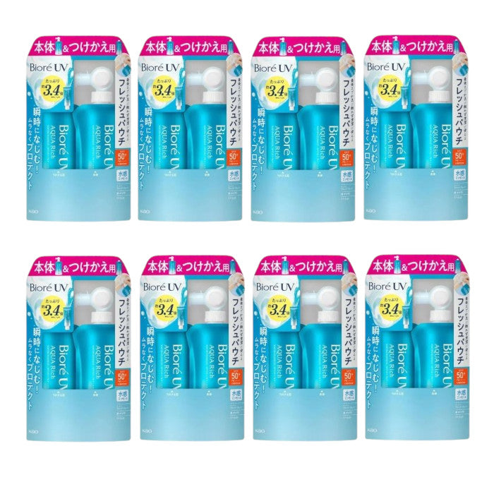 Wholesale Kao - Biore UV Aqua Rich Watery Essence SPF50+ PA++++ - 120g + 120g 8ea Set | Carsha