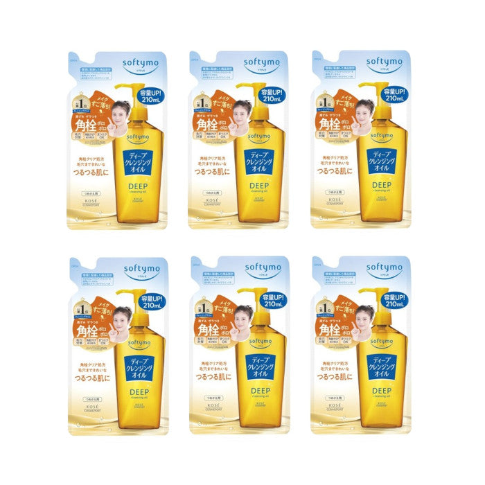 Wholesale Kose - Softymo Deep Cleansing Oil Refill 2024 Version - 210ml 6ea Set | Carsha