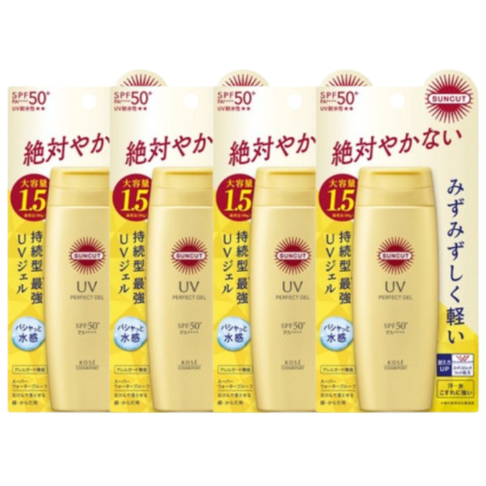 Wholesale Kose - Suncut UV Perfect Gel Super Water Proof SPF50+ PA++++ - 120g 4ea Set | Carsha