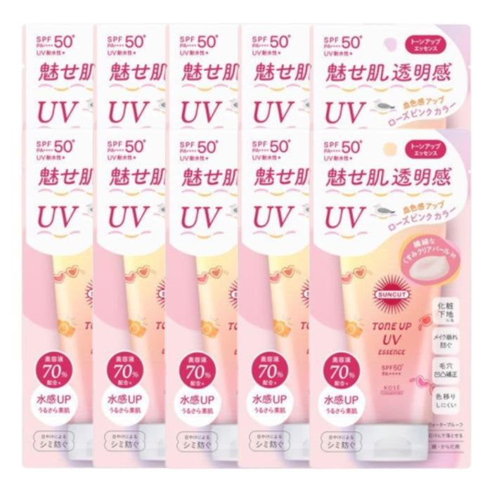 Wholesale Kose - Suncut Tone Up UV Essence Pink Flamingo SPF50+ PA++++ - 80g 10ea Set | Carsha