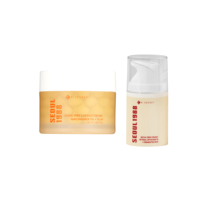 Wholesale KSECRET - SEOUL 1988 Capsule Cream : Niacinamide 5% + Yuja - 50ml 1ea X Cream : Retinal Liposome 1% + Fermented Rice -50ml... | Carsha