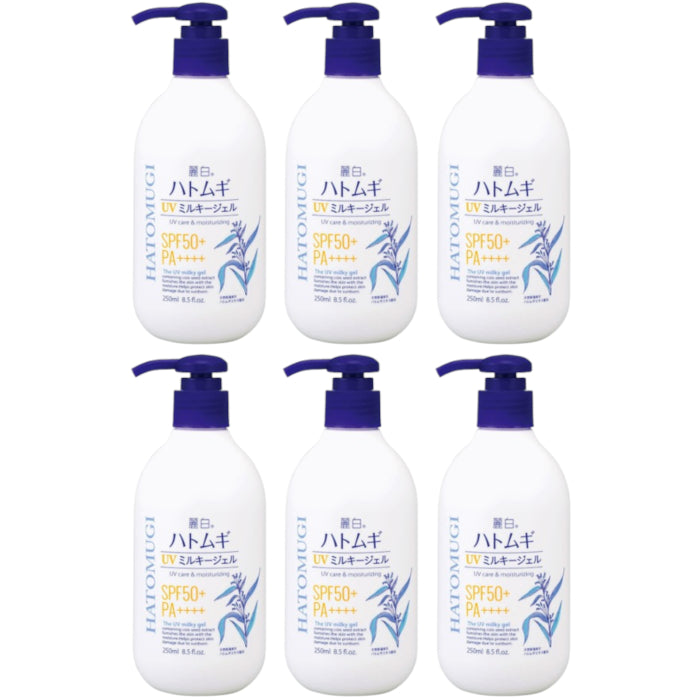 Wholesale KUMANO COSME - Reihaku Hatomugi UV Care & Moisturizing The UV Milky Gel SPF50+ PA++++ - 250ml 6ea Set | Carsha