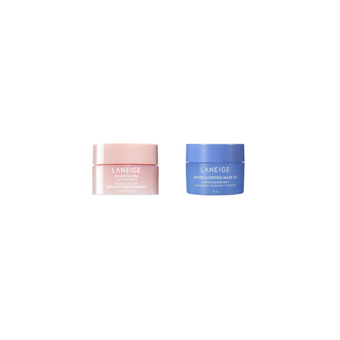 Wholesale LANEIGE LANEIGE - Bouncy & Firm Sleeping Mask - 10ml 1ea X Water Sleeping Mask EX - 15ml 1ea | Carsha