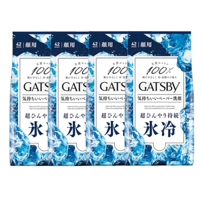 Wholesale Mandom - Gatsby Facial Paper - 42 sheets - Ice 4ea Set | Carsha