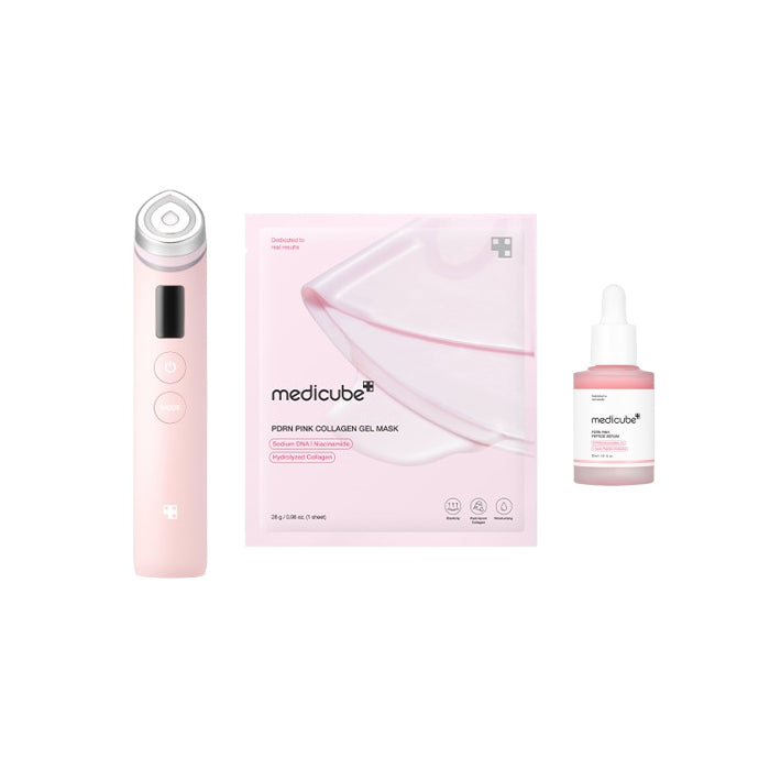 Wholesale DEAL medicube - Booster Pro Pink Glass Skincare Set | Carsha