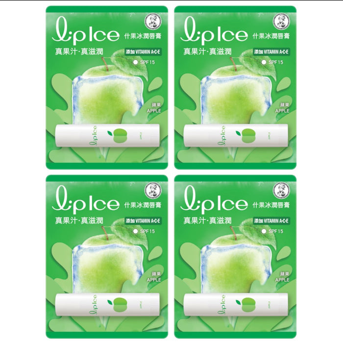 Wholesale Rohto Mentholatum - LipIce Lip Balm - 1pc - Apple 4ea Set | Carsha