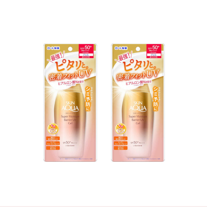 Wholesale Rohto Mentholatum - Skin Aqua Super Moisture Barrier UV Gel SPF50+ PA++++ - 100g 2ea Set | Carsha