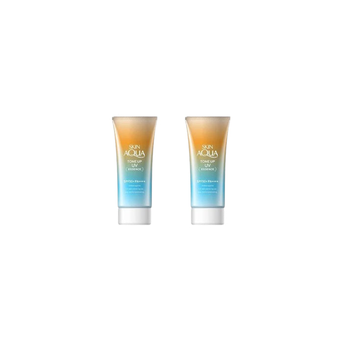 Wholesale Rohto Mentholatum - Skin Aqua Tone Up Essence Latte Beige SPF50+ PA++++ - 80g 2ea Set | Carsha