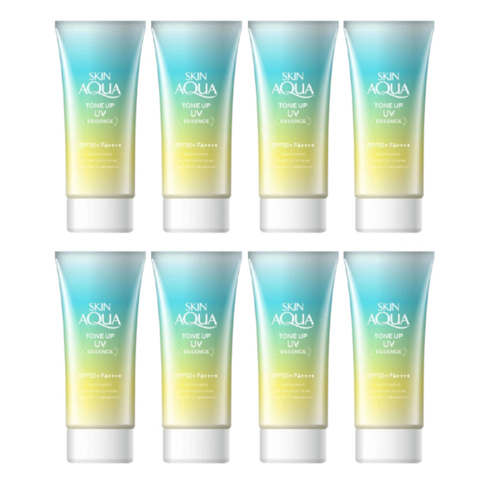 Wholesale Rohto Mentholatum Skin Aqua Tone Up UV Essence Green SPF50+ PA++++ 80g 8ea Set | Carsha